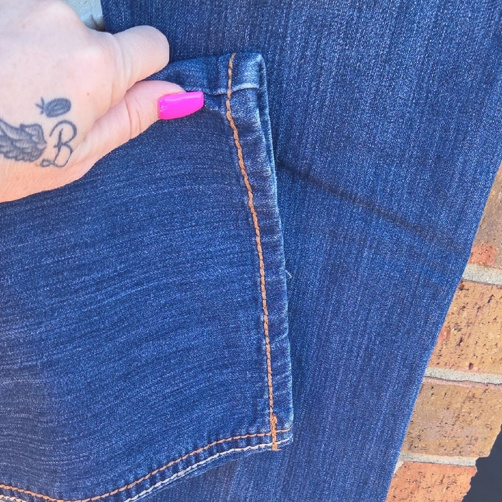Rue21 Distressed Blue Boot Cut Jeans - Picture 4 of 16